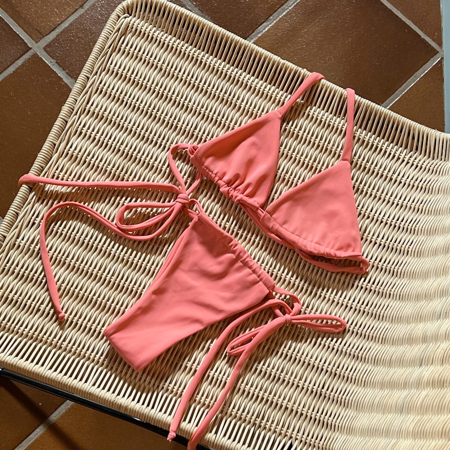 MENORCA SELF-TIE BIKINI SET