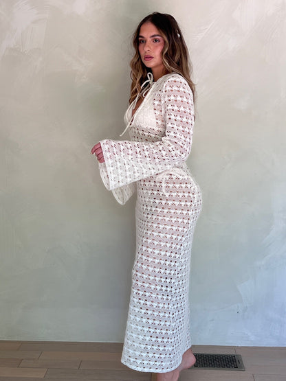 MAUI CROCHET MAXI COVER UP DRESS – AV8CH